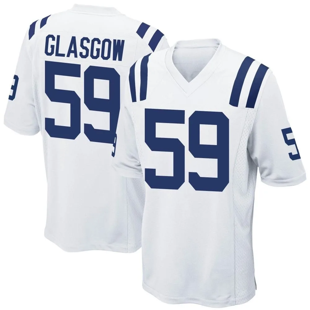 Men's Indianapolis Colts Jordan Glasgow Nike Game White Jersey Men's Indianapolis Colts Jordan Glasgow Nike Game White Jersey