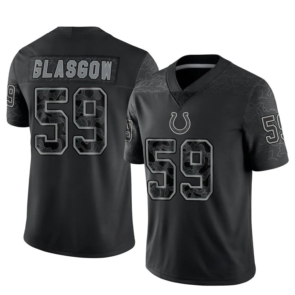 Men's Indianapolis Colts Jordan Glasgow Nike Reflective Limited Black Jersey Men's Indianapolis Colts Jordan Glasgow Nike Reflective Limited Black Jersey