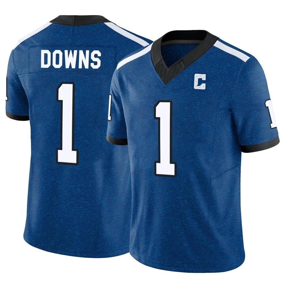 Men's Indianapolis Colts Josh Downs Nike Indiana Nights Alternate Vapor F.U.S.E. Limited Royal Jersey Men's Indianapolis Colts Josh Downs Nike Indiana Nights Alternate Vapor F.U.S.E. Limited Royal Jersey