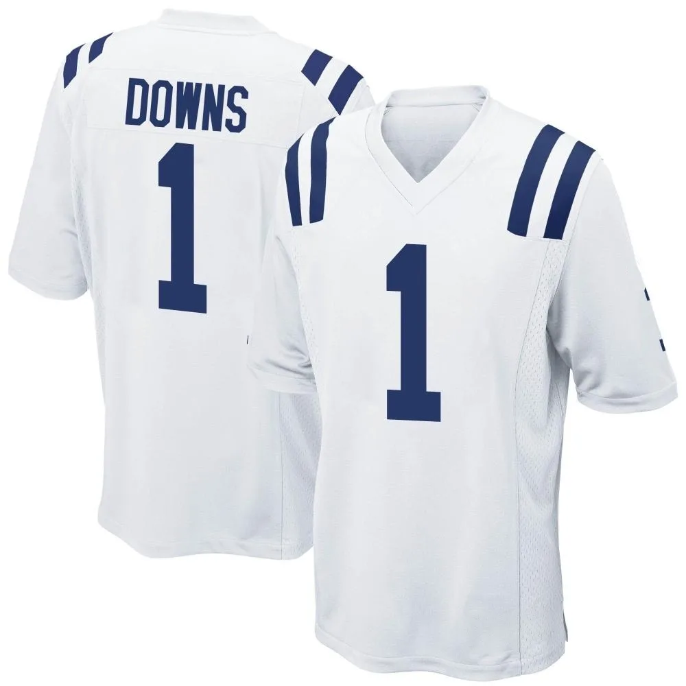 Men's Indianapolis Colts Josh Downs Nike Game White Jersey Men's Indianapolis Colts Josh Downs Nike Game White Jersey