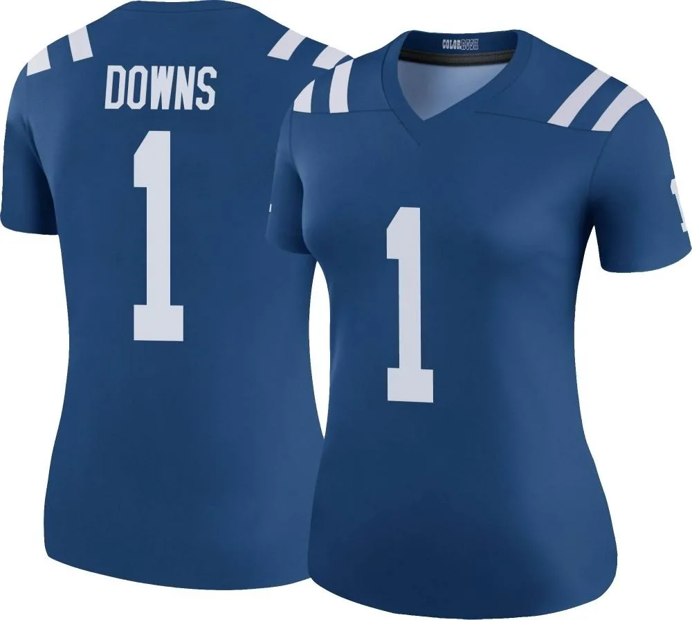 Women's Indianapolis Colts Josh Downs Nike Color Rush Legend Royal Jersey Women's Indianapolis Colts Josh Downs Nike Color Rush Legend Royal Jersey