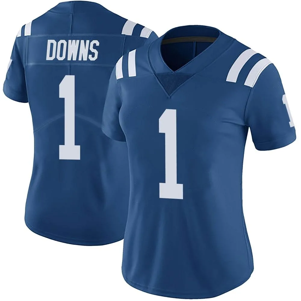 Women's Indianapolis Colts Josh Downs Nike Color Rush Vapor Untouchable Limited Royal Jersey Women's Indianapolis Colts Josh Downs Nike Color Rush Vapor Untouchable Limited Royal Jersey