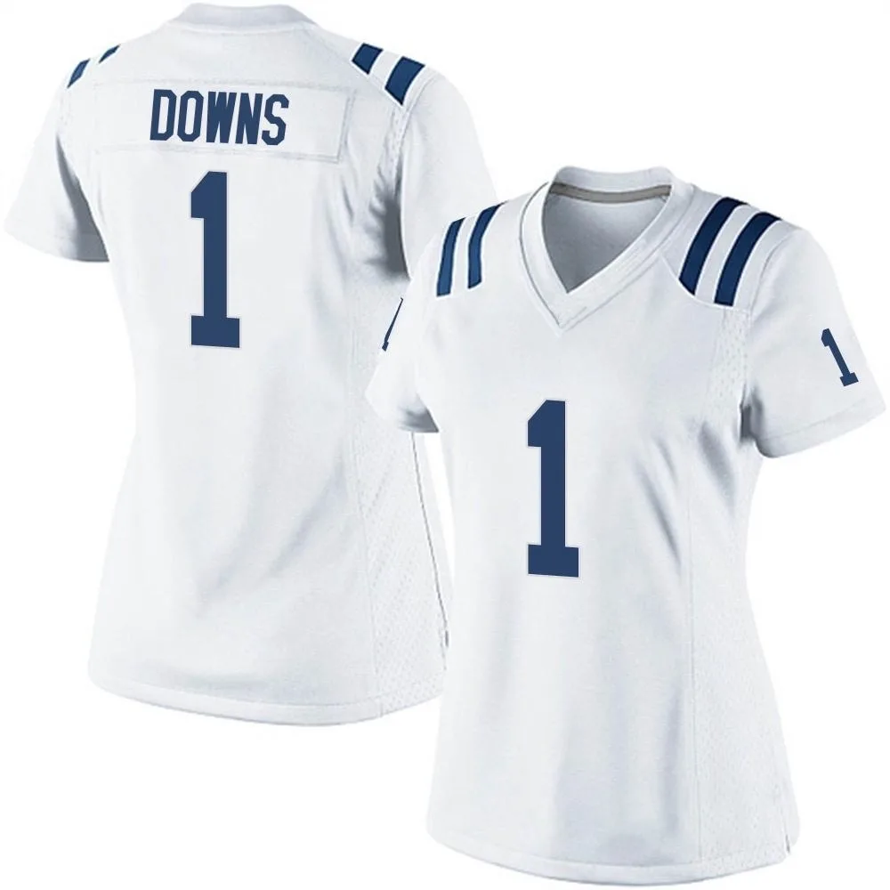 Women's Indianapolis Colts Josh Downs Nike Game White Jersey Women's Indianapolis Colts Josh Downs Nike Game White Jersey