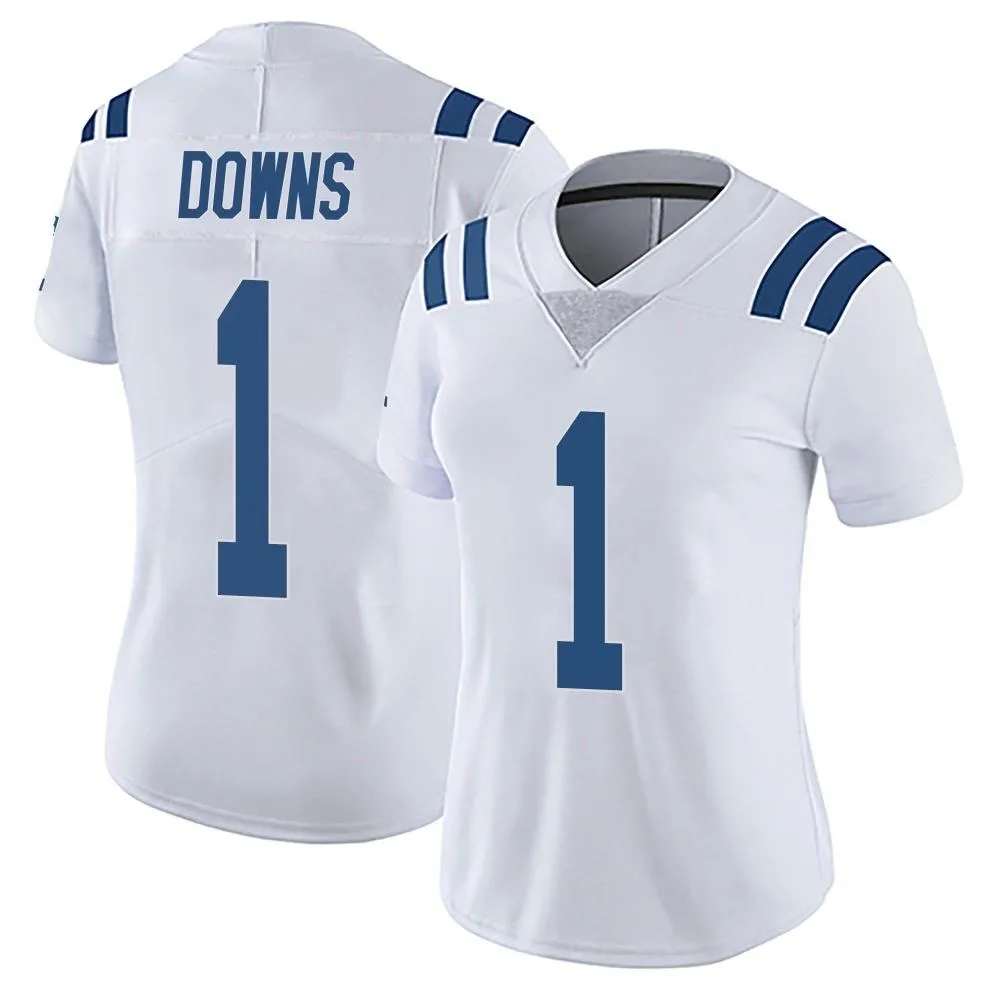 Women's Indianapolis Colts Josh Downs Nike Vapor Untouchable Limited White Jersey Women's Indianapolis Colts Josh Downs Nike Vapor Untouchable Limited White Jersey