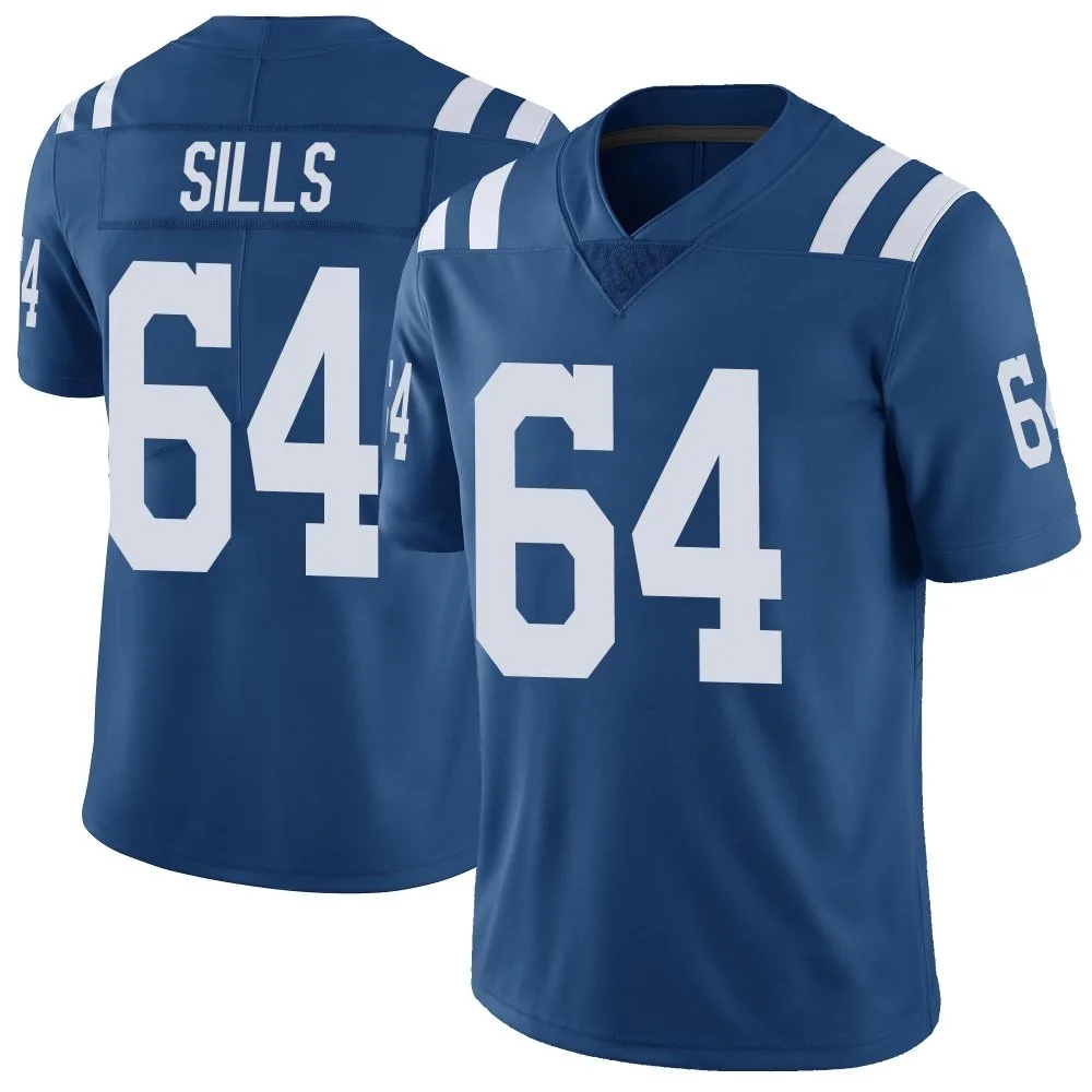 Men's Indianapolis Colts Josh Sills Nike Color Rush Vapor Untouchable Limited Royal Jersey Men's Indianapolis Colts Josh Sills Nike Color Rush Vapor Untouchable Limited Royal Jersey