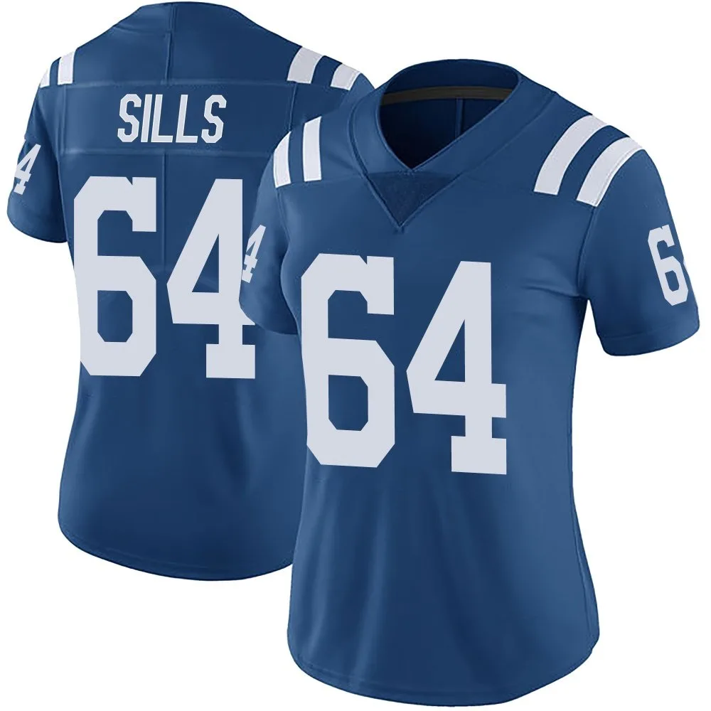 Women's Indianapolis Colts Josh Sills Nike Color Rush Vapor Untouchable Limited Royal Jersey Women's Indianapolis Colts Josh Sills Nike Color Rush Vapor Untouchable Limited Royal Jersey