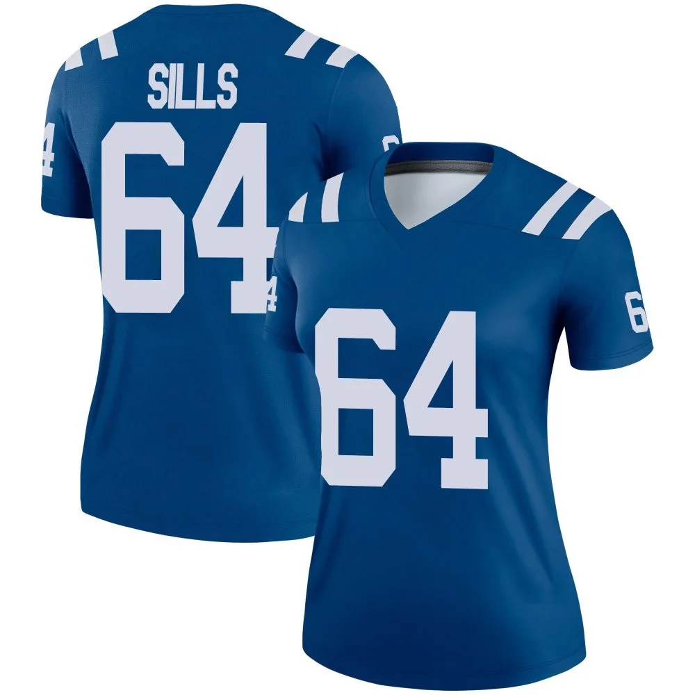 Women's Indianapolis Colts Josh Sills Nike Legend Royal Jersey Women's Indianapolis Colts Josh Sills Nike Legend Royal Jersey