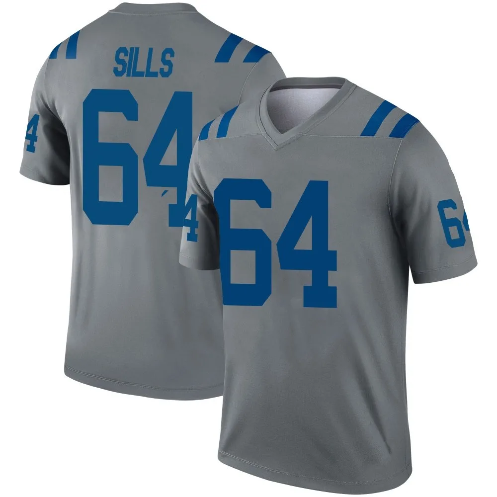 Youth Indianapolis Colts Josh Sills Nike Inverted Legend Gray Jersey Youth Indianapolis Colts Josh Sills Nike Inverted Legend Gray Jersey