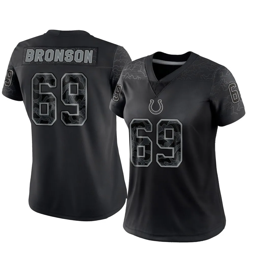 Women's Indianapolis Colts Josiah Bronson Nike Reflective Limited Black Jersey Women's Indianapolis Colts Josiah Bronson Nike Reflective Limited Black Jersey
