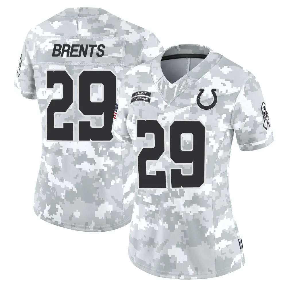 Women's Indianapolis Colts Juju Brents Nike 2024 Salute to Service Limited Arctic Camo Jersey Women's Indianapolis Colts Juju Brents Nike 2024 Salute to Service Limited Arctic Camo Jersey