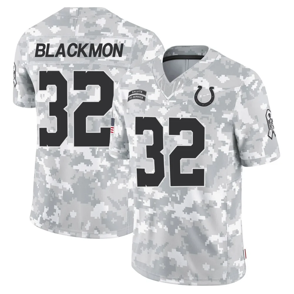 Men's Indianapolis Colts Julian Blackmon Nike 2024 Salute to Service Limited Arctic Camo Jersey Men's Indianapolis Colts Julian Blackmon Nike 2024 Salute to Service Limited Arctic Camo Jersey