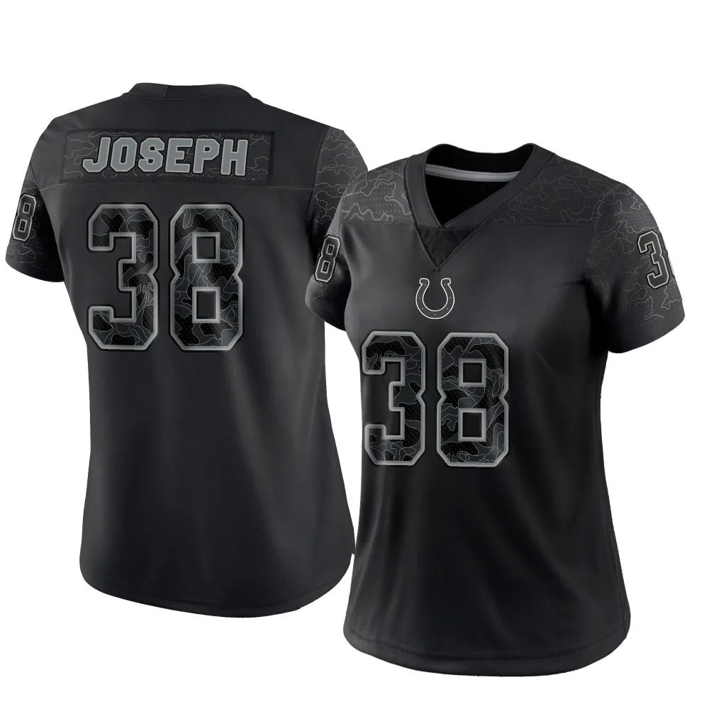 Women's Indianapolis Colts Kelvin Joseph Nike Reflective Limited Black Jersey Women's Indianapolis Colts Kelvin Joseph Nike Reflective Limited Black Jersey