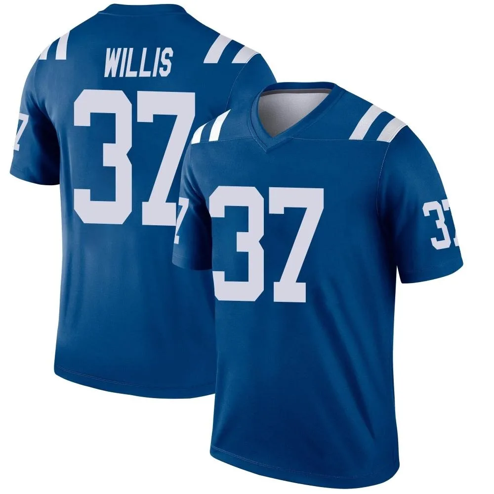 Men's Indianapolis Colts Khari Willis Nike Legend Royal Jersey Men's Indianapolis Colts Khari Willis Nike Legend Royal Jersey