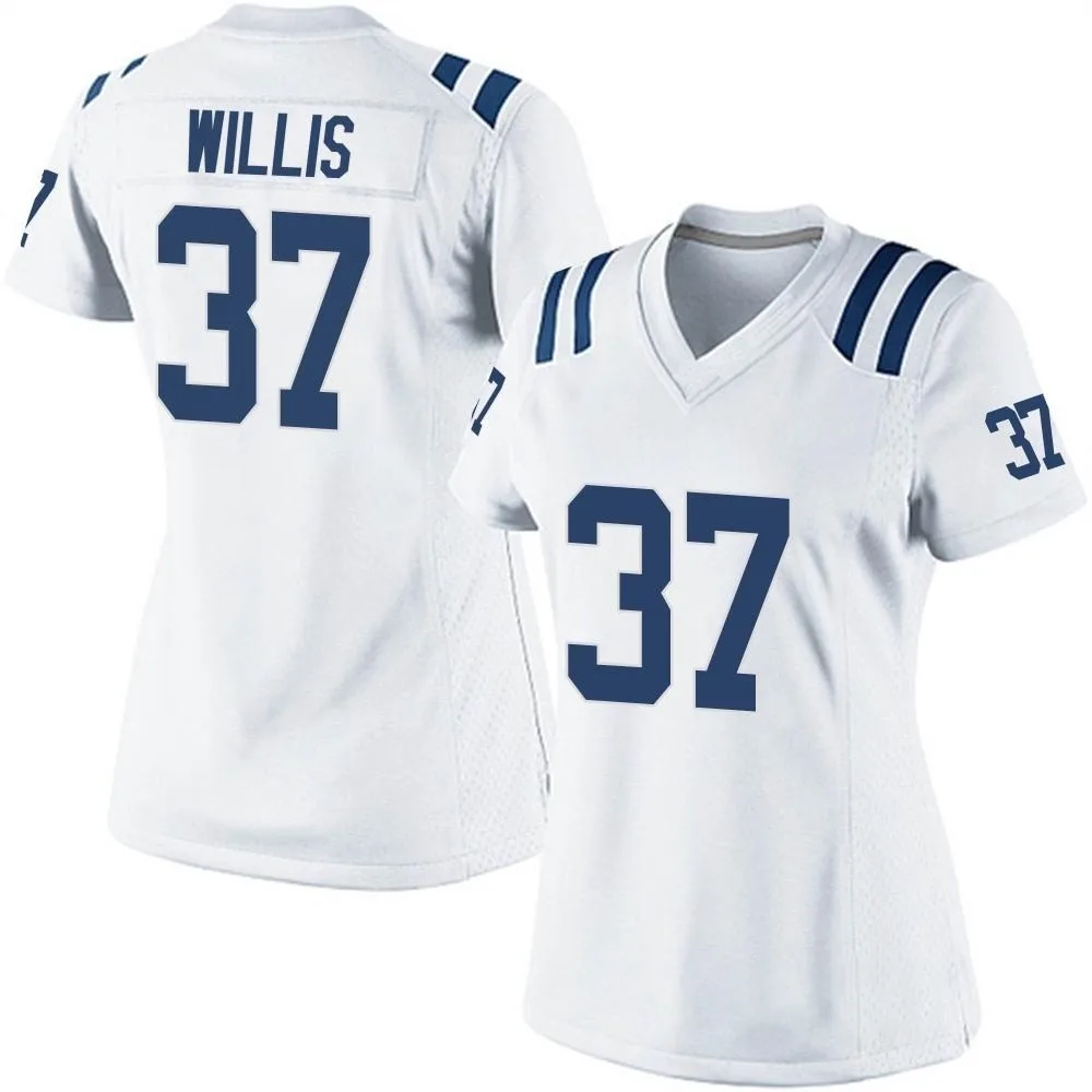 Women's Indianapolis Colts Khari Willis Nike Game White Jersey Women's Indianapolis Colts Khari Willis Nike Game White Jersey