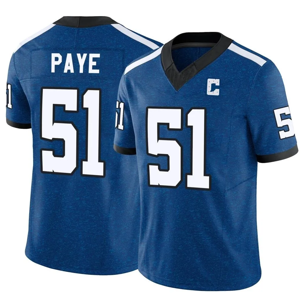 Men's Indianapolis Colts Kwity Paye Nike Indiana Nights Alternate Vapor F.U.S.E. Limited Royal Jersey Men's Indianapolis Colts Kwity Paye Nike Indiana Nights Alternate Vapor F.U.S.E. Limited Royal Jersey