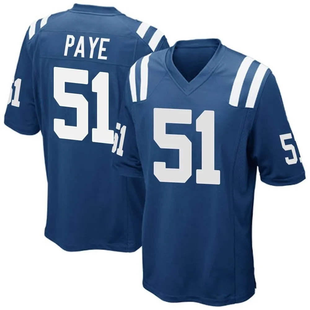 Men's Indianapolis Colts Kwity Paye Nike Team Color Game Royal Blue Jersey Men's Indianapolis Colts Kwity Paye Nike Team Color Game Royal Blue Jersey