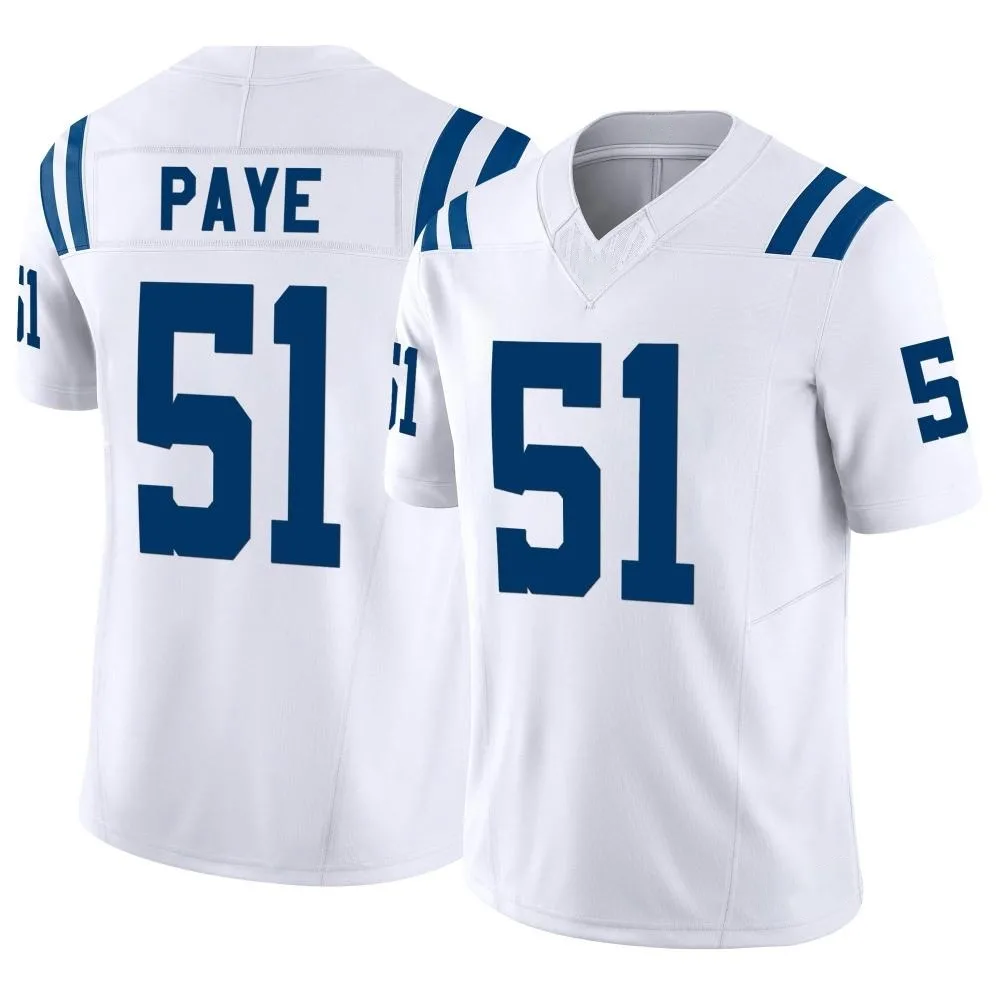 Men's Indianapolis Colts Kwity Paye Nike Vapor F.U.S.E. Limited White Jersey Men's Indianapolis Colts Kwity Paye Nike Vapor F.U.S.E. Limited White Jersey