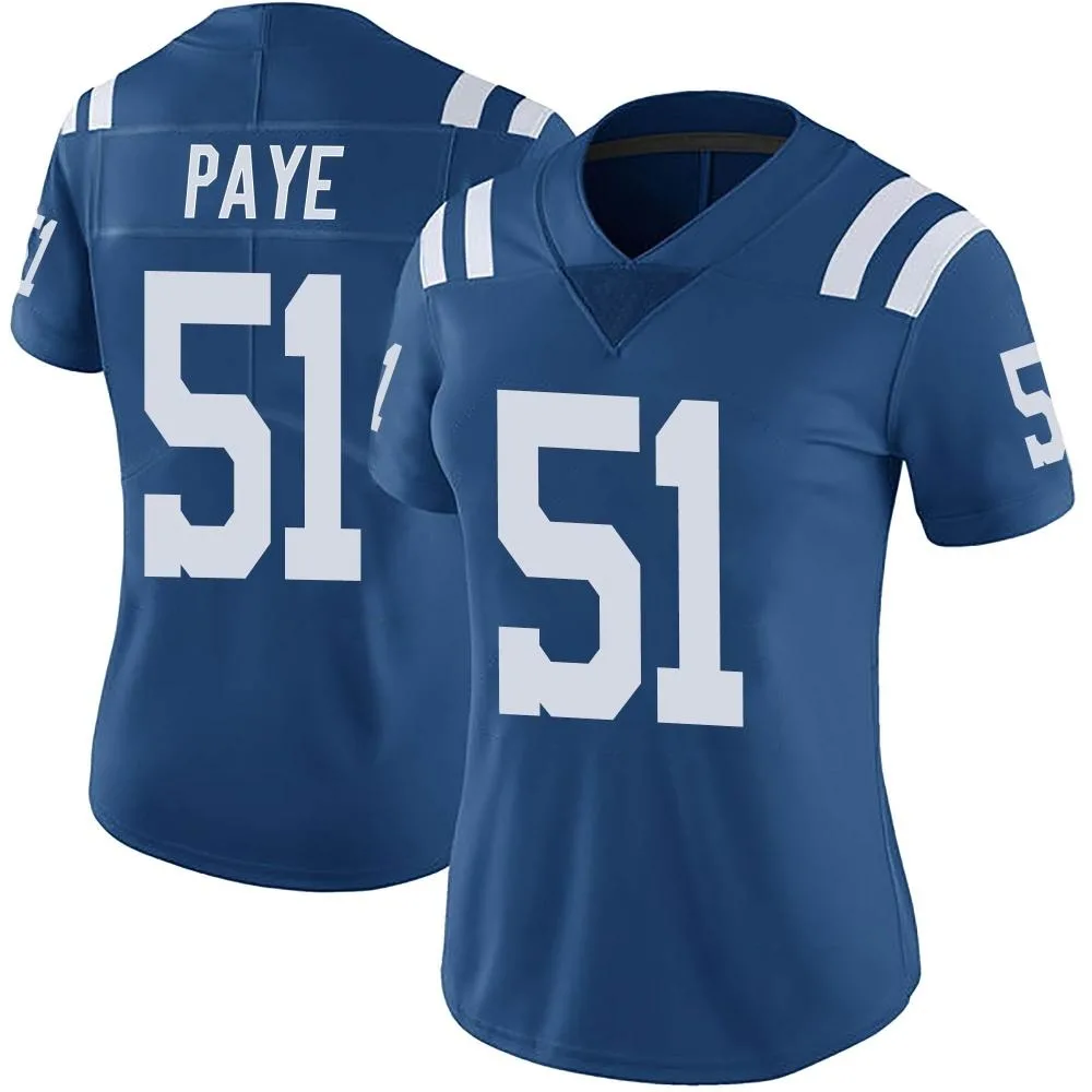 Women's Indianapolis Colts Kwity Paye Nike Color Rush Vapor Untouchable Limited Royal Jersey Women's Indianapolis Colts Kwity Paye Nike Color Rush Vapor Untouchable Limited Royal Jersey