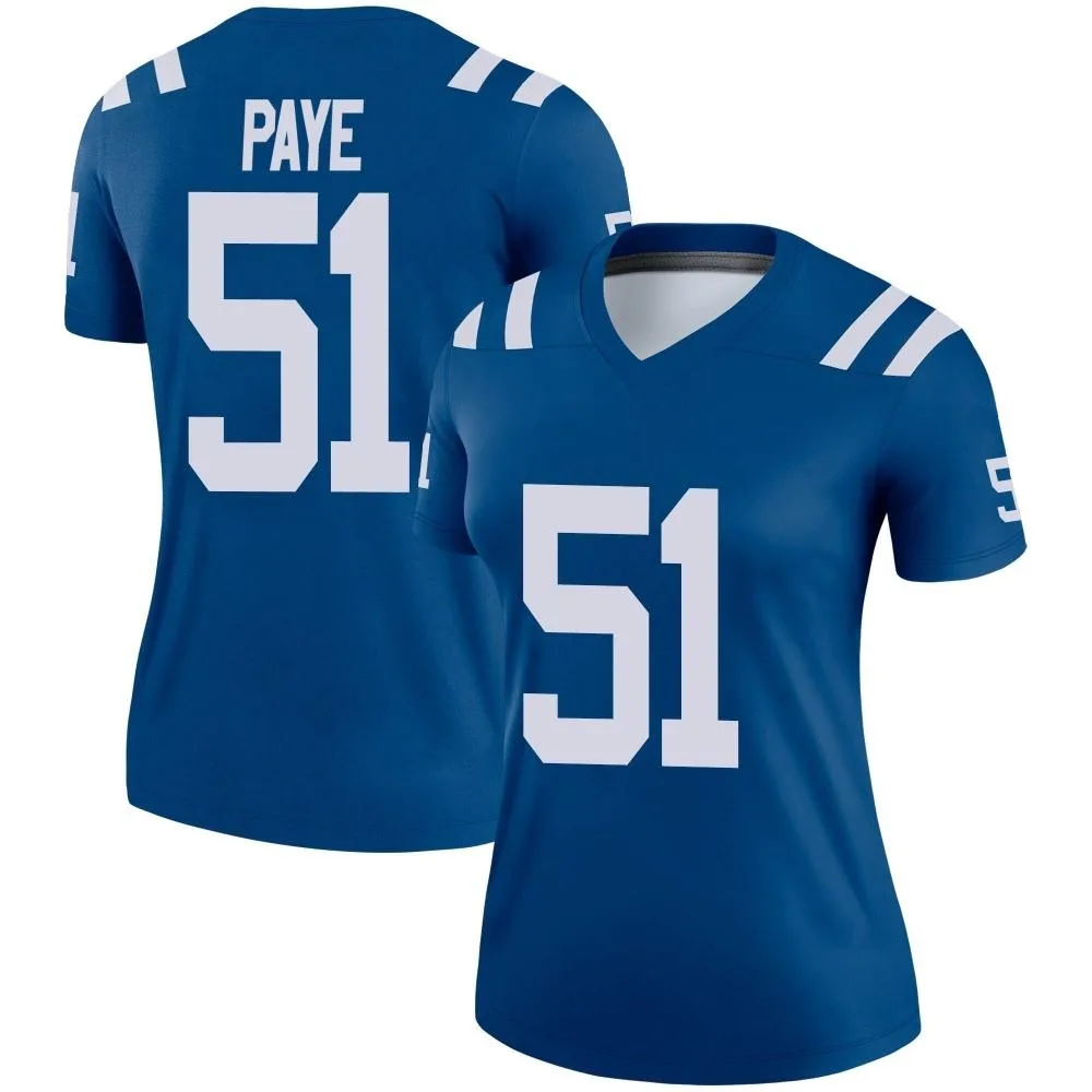 Women's Indianapolis Colts Kwity Paye Nike Legend Royal Jersey Women's Indianapolis Colts Kwity Paye Nike Legend Royal Jersey