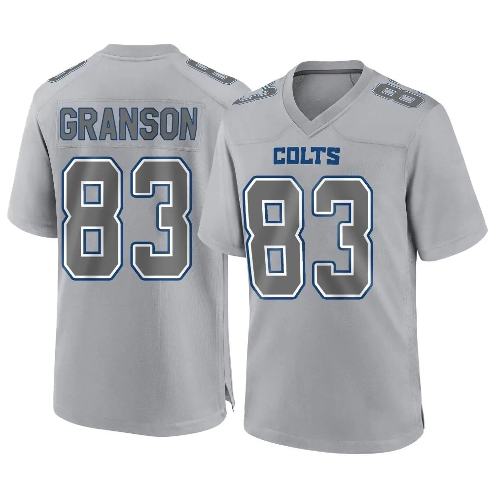 Men's Indianapolis Colts Kylen Granson Nike Atmosphere Fashion Game Gray Jersey Men's Indianapolis Colts Kylen Granson Nike Atmosphere Fashion Game Gray Jersey