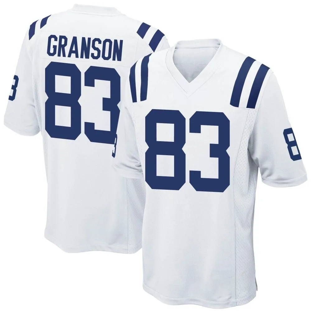 Men's Indianapolis Colts Kylen Granson Nike Game White Jersey Men's Indianapolis Colts Kylen Granson Nike Game White Jersey