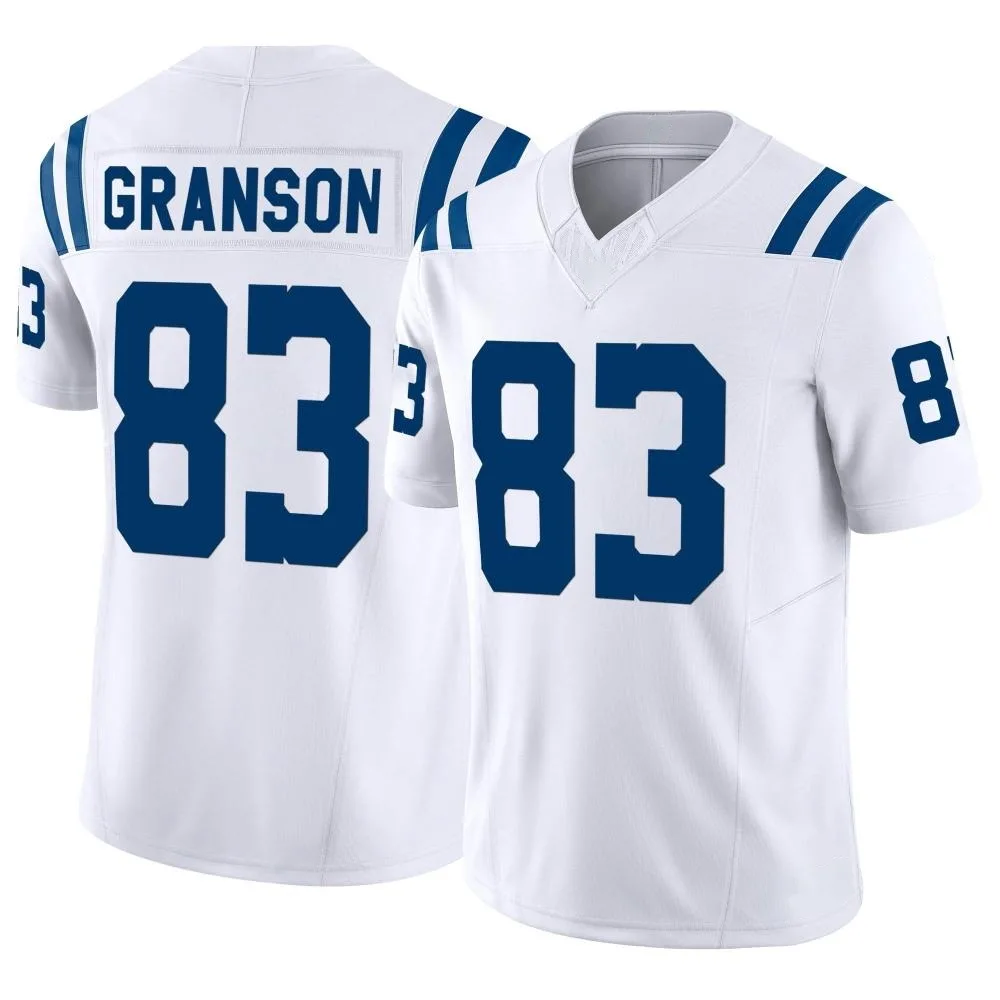 Men's Indianapolis Colts Kylen Granson Nike Vapor F.U.S.E. Limited White Jersey Men's Indianapolis Colts Kylen Granson Nike Vapor F.U.S.E. Limited White Jersey