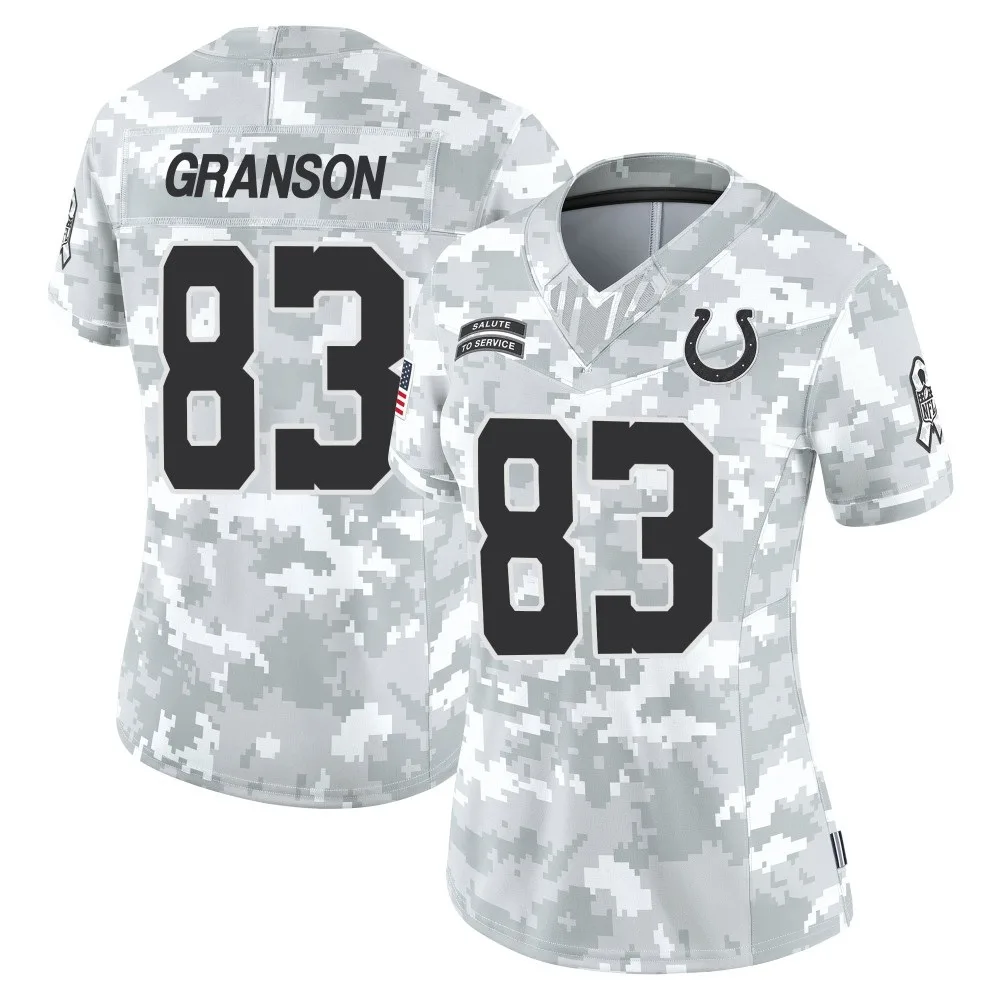 Women's Indianapolis Colts Kylen Granson Nike 2024 Salute to Service Limited Arctic Camo Jersey Women's Indianapolis Colts Kylen Granson Nike 2024 Salute to Service Limited Arctic Camo Jersey