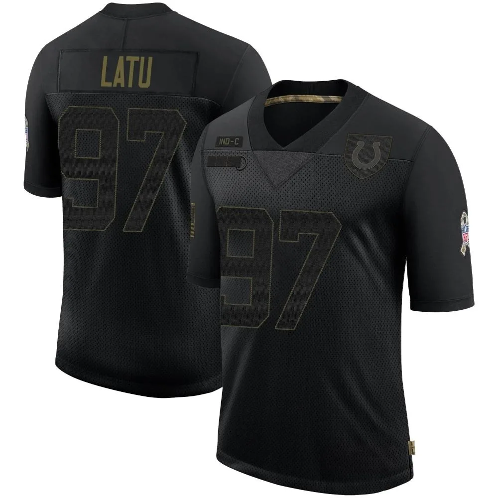 Men's Indianapolis Colts Laiatu Latu Nike 2020 Salute To Service Limited Black Jersey Men's Indianapolis Colts Laiatu Latu Nike 2020 Salute To Service Limited Black Jersey