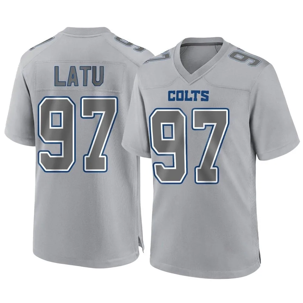 Men's Indianapolis Colts Laiatu Latu Nike Atmosphere Fashion Game Gray Jersey Men's Indianapolis Colts Laiatu Latu Nike Atmosphere Fashion Game Gray Jersey