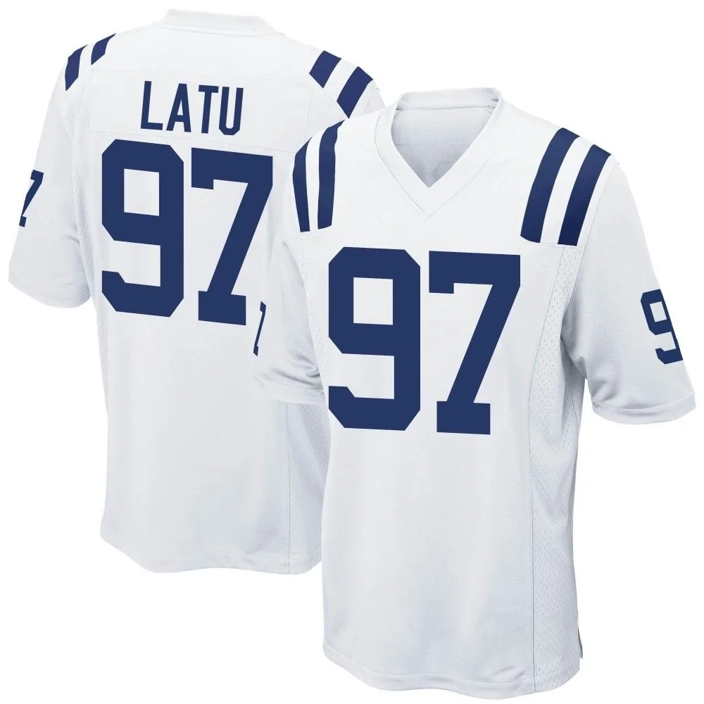 Youth Indianapolis Colts Laiatu Latu Nike Game White Jersey Youth Indianapolis Colts Laiatu Latu Nike Game White Jersey