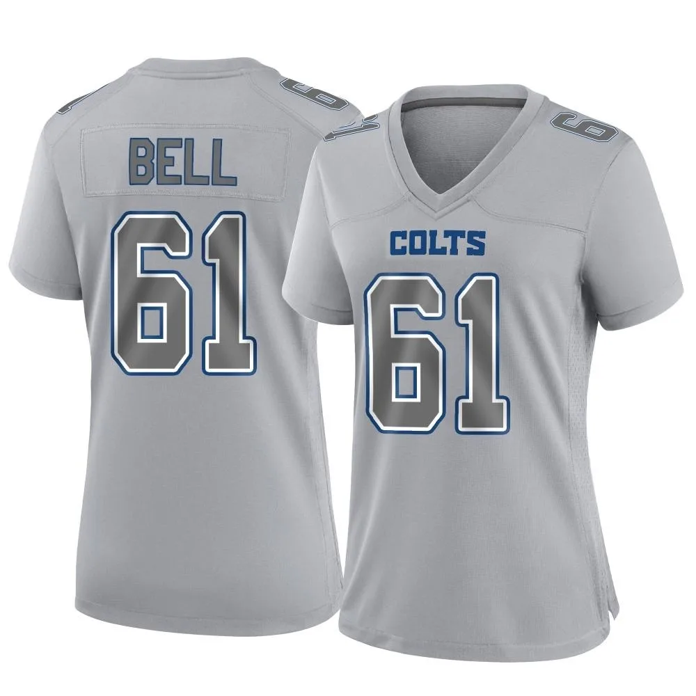 Women's Indianapolis Colts Levi Bell Nike Atmosphere Fashion Game Gray Jersey Women's Indianapolis Colts Levi Bell Nike Atmosphere Fashion Game Gray Jersey