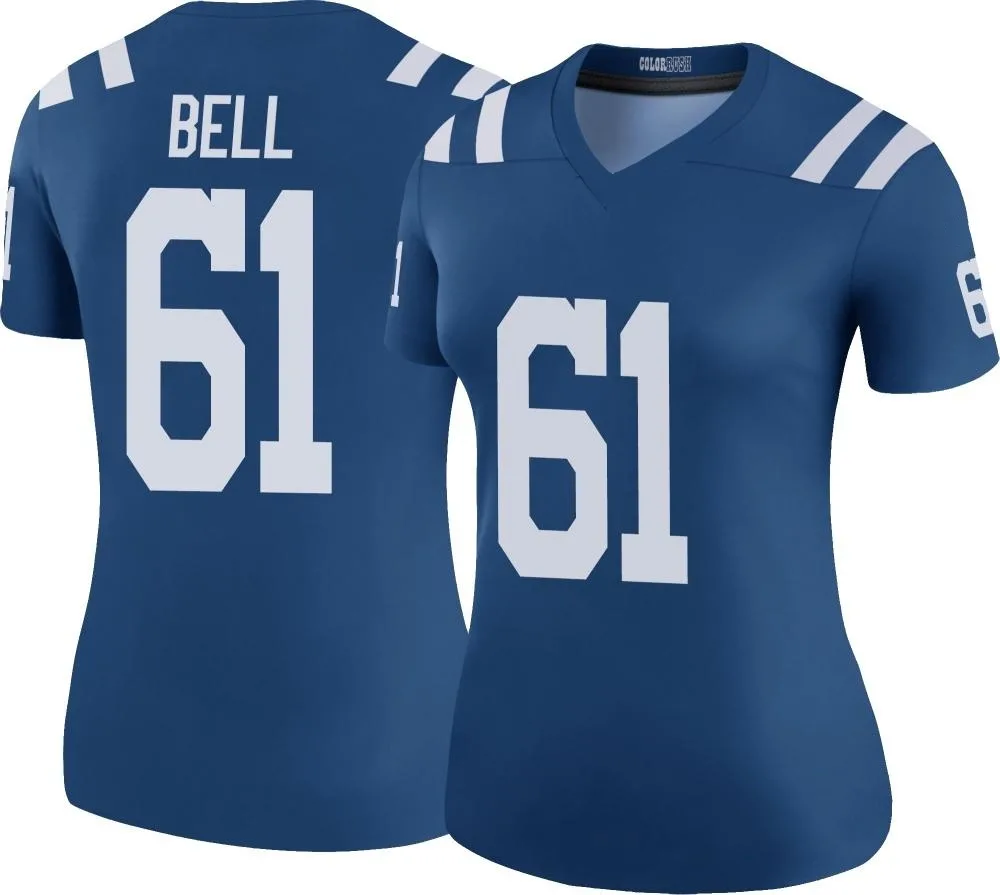 Women's Indianapolis Colts Levi Bell Nike Color Rush Legend Royal Jersey Women's Indianapolis Colts Levi Bell Nike Color Rush Legend Royal Jersey