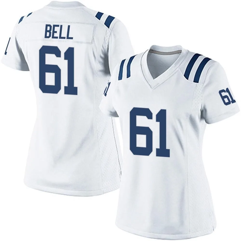 Women's Indianapolis Colts Levi Bell Nike Game White Jersey Women's Indianapolis Colts Levi Bell Nike Game White Jersey