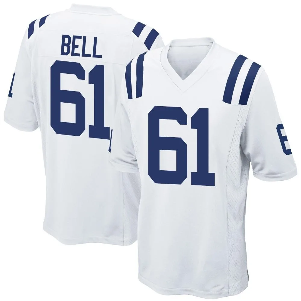 Youth Indianapolis Colts Levi Bell Nike Game White Jersey Youth Indianapolis Colts Levi Bell Nike Game White Jersey