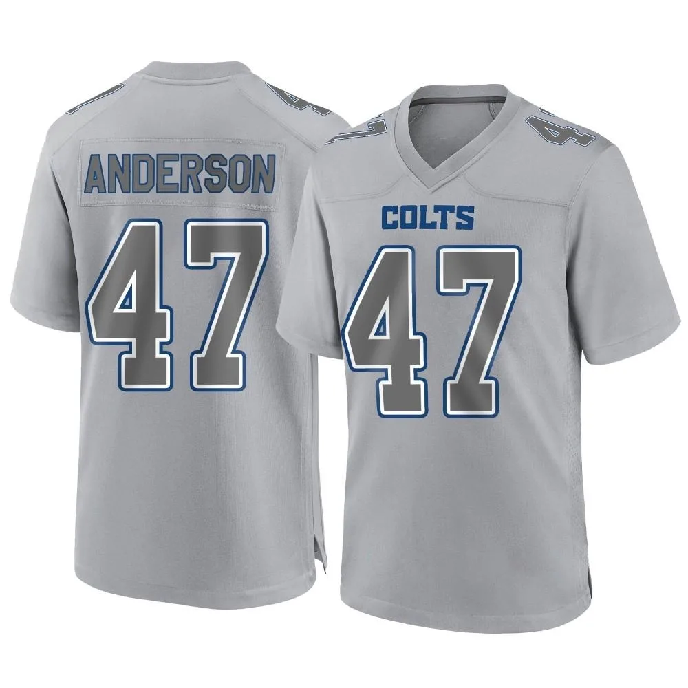 Men's Indianapolis Colts Liam Anderson Nike Atmosphere Fashion Game Gray Jersey Men's Indianapolis Colts Liam Anderson Nike Atmosphere Fashion Game Gray Jersey