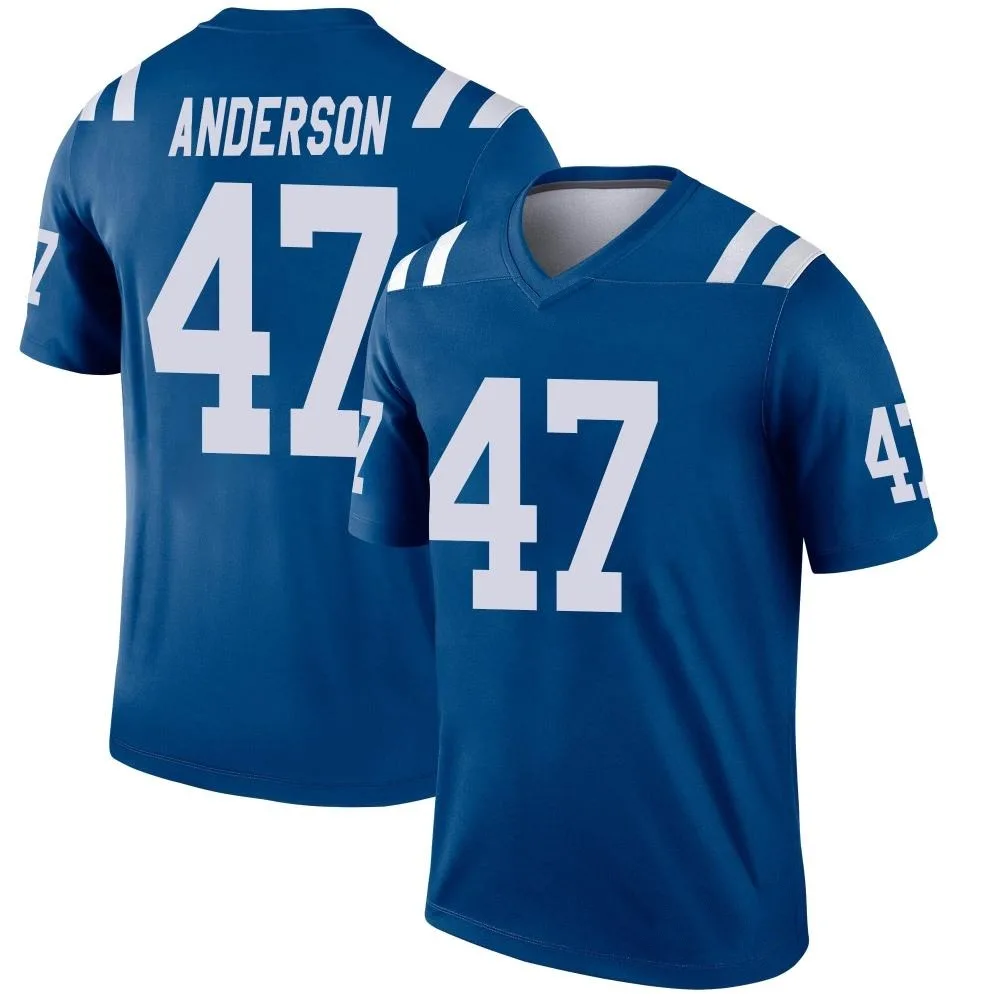 Men's Indianapolis Colts Liam Anderson Nike Legend Royal Jersey Men's Indianapolis Colts Liam Anderson Nike Legend Royal Jersey