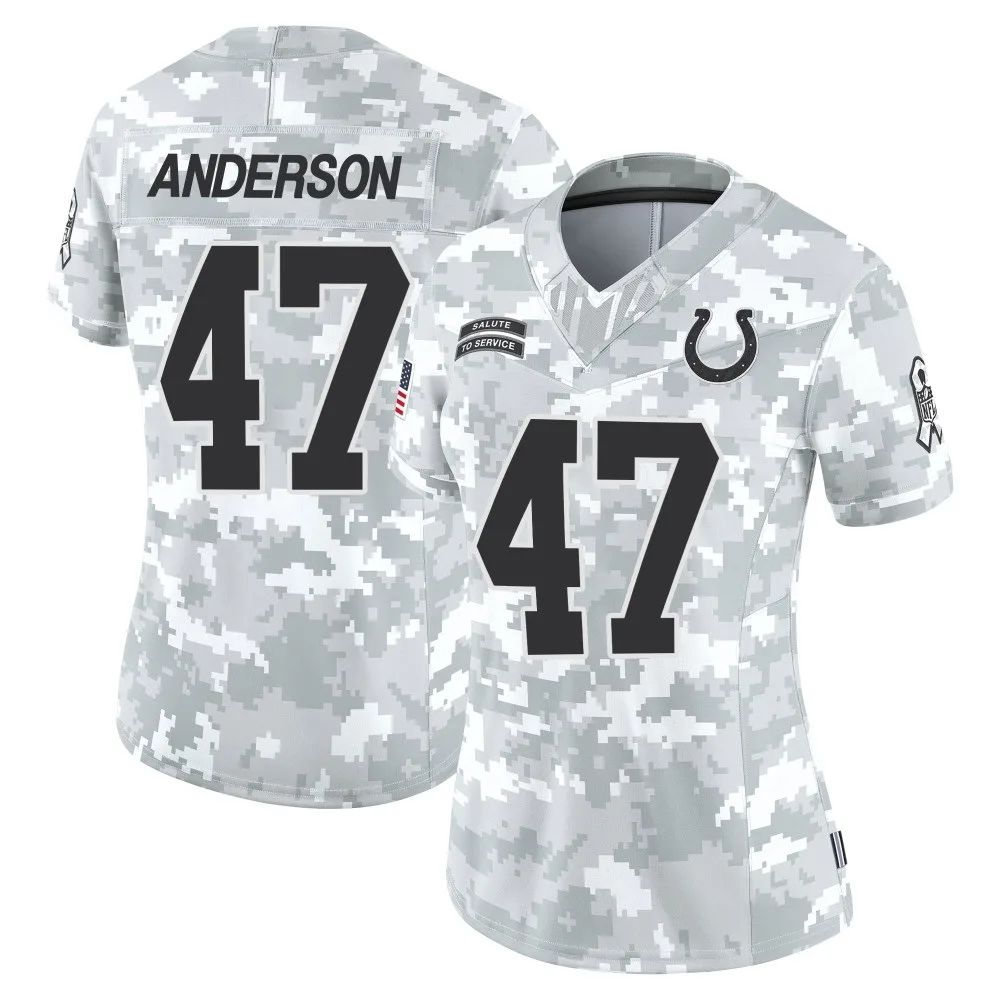 Women's Indianapolis Colts Liam Anderson Nike 2024 Salute to Service Limited Arctic Camo Jersey Women's Indianapolis Colts Liam Anderson Nike 2024 Salute to Service Limited Arctic Camo Jersey
