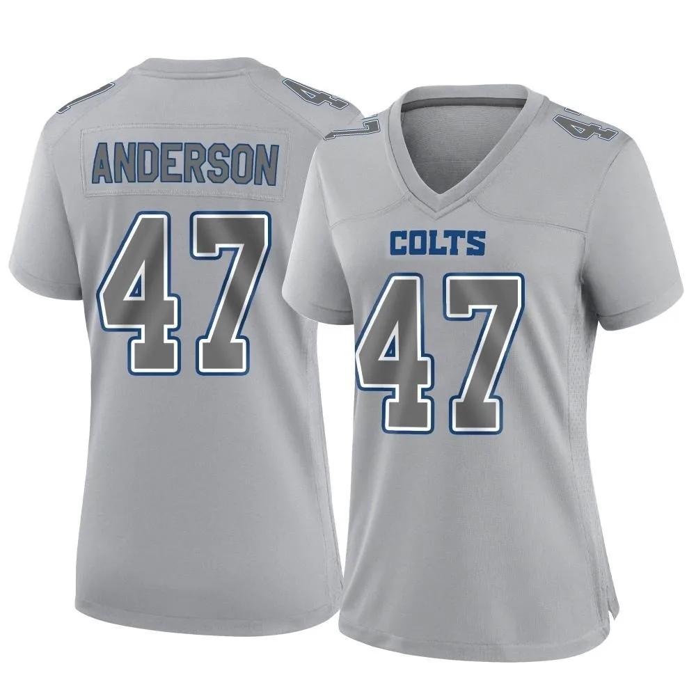 Women's Indianapolis Colts Liam Anderson Nike Atmosphere Fashion Game Gray Jersey Women's Indianapolis Colts Liam Anderson Nike Atmosphere Fashion Game Gray Jersey