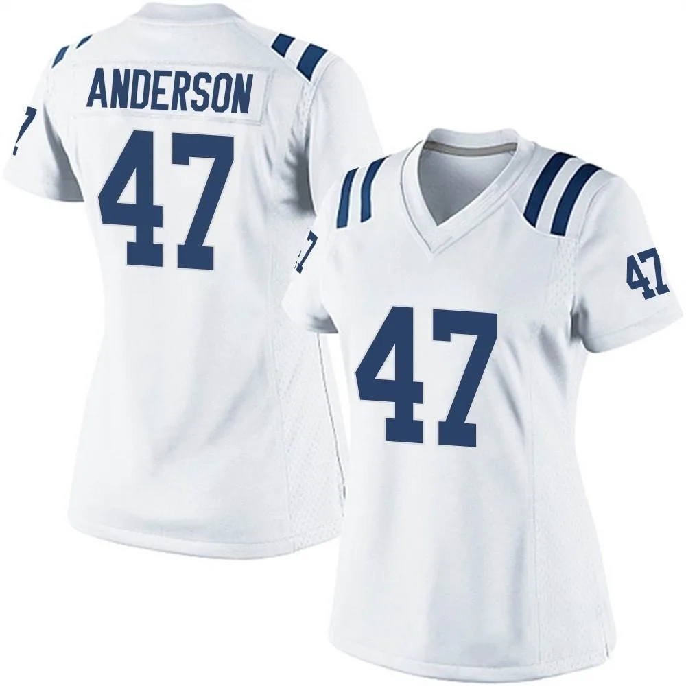 Women's Indianapolis Colts Liam Anderson Nike Game White Jersey Women's Indianapolis Colts Liam Anderson Nike Game White Jersey