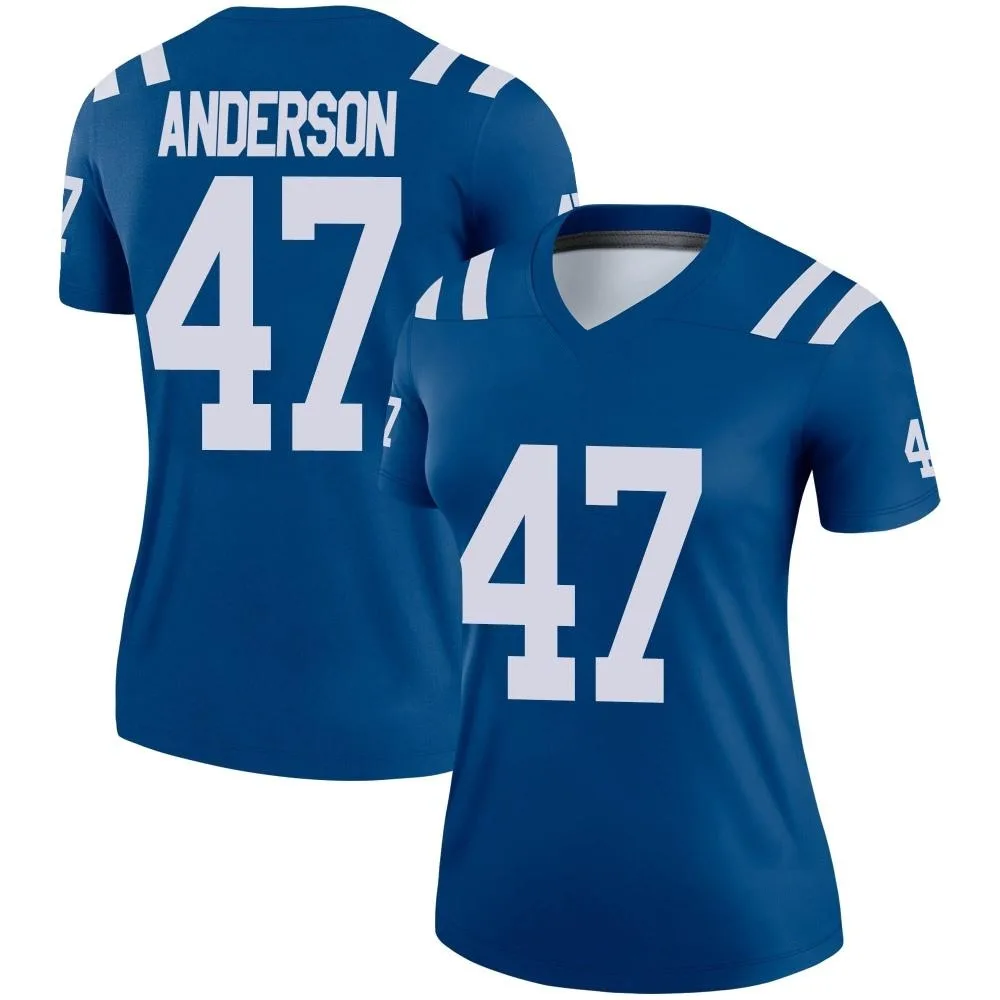 Women's Indianapolis Colts Liam Anderson Nike Legend Royal Jersey Women's Indianapolis Colts Liam Anderson Nike Legend Royal Jersey
