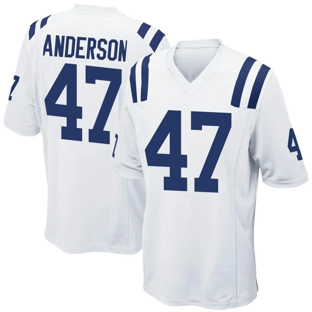 Youth Indianapolis Colts Liam Anderson Nike Game White Jersey Youth Indianapolis Colts Liam Anderson Nike Game White Jersey