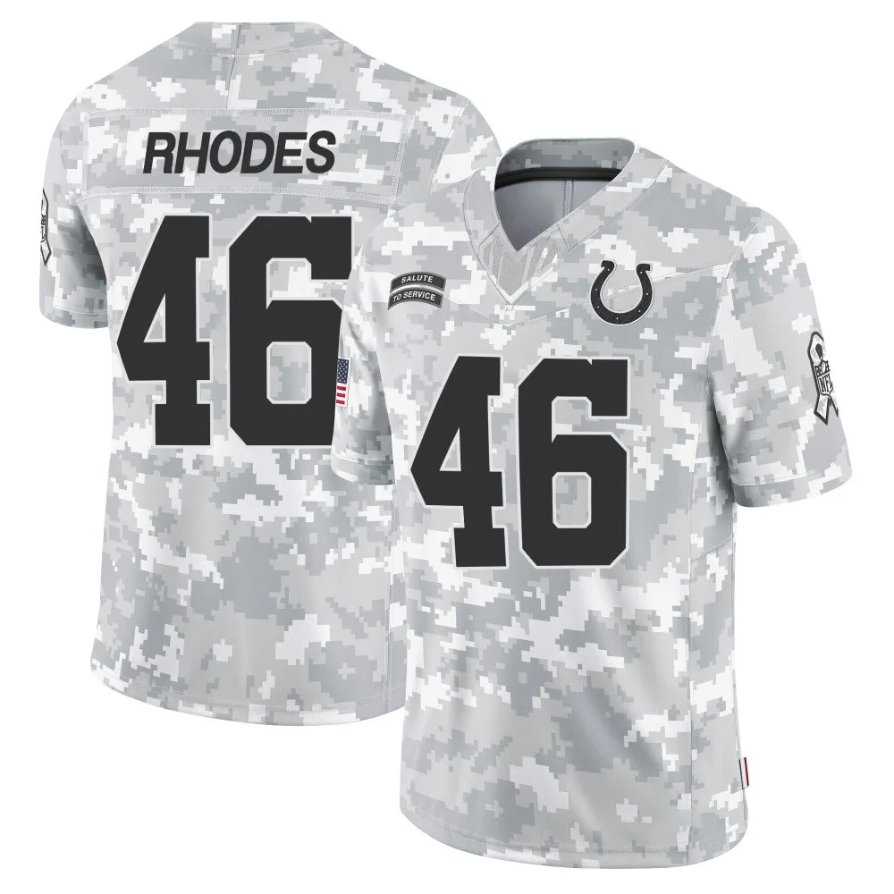 Men's Indianapolis Colts Luke Rhodes Nike 2024 Salute to Service Limited Arctic Camo Jersey Men's Indianapolis Colts Luke Rhodes Nike 2024 Salute to Service Limited Arctic Camo Jersey