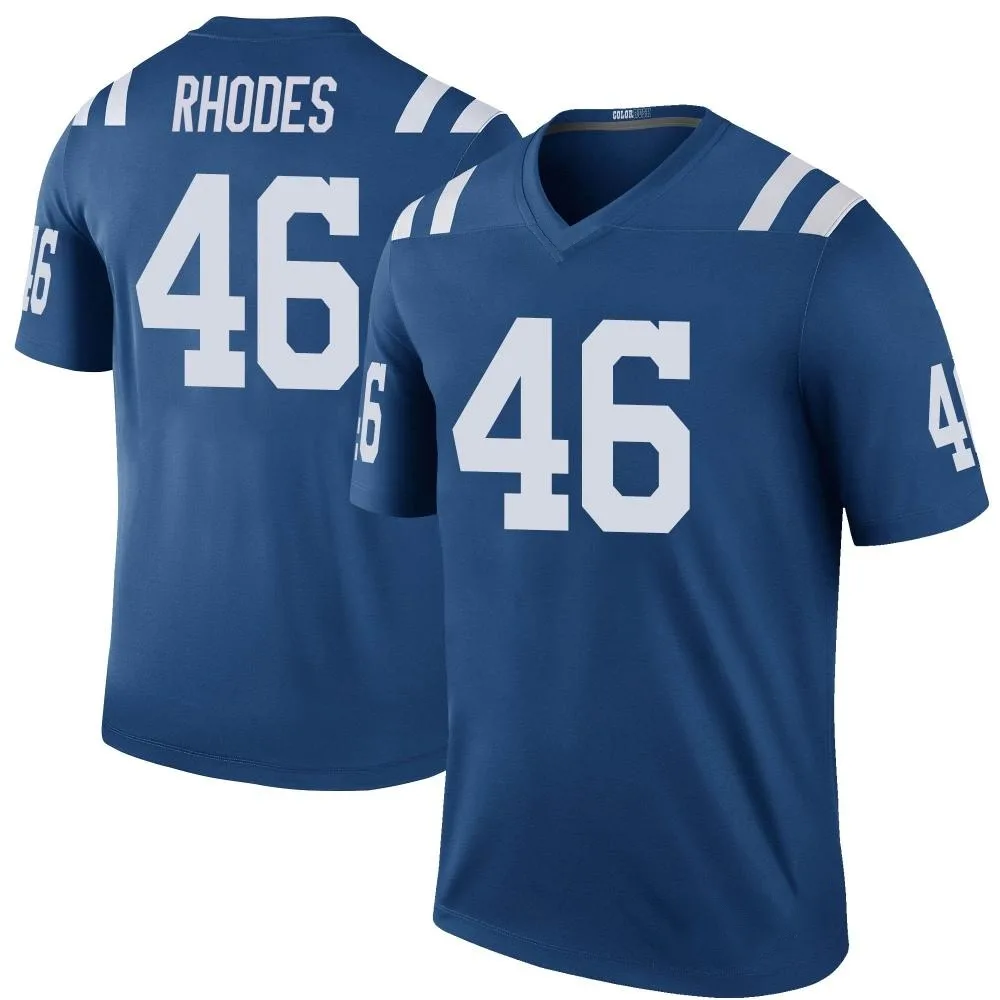 Men's Indianapolis Colts Luke Rhodes Nike Color Rush Legend Royal Jersey Men's Indianapolis Colts Luke Rhodes Nike Color Rush Legend Royal Jersey