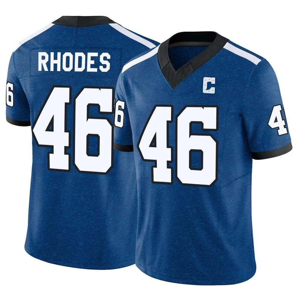 Men's Indianapolis Colts Luke Rhodes Nike Indiana Nights Alternate Vapor F.U.S.E. Limited Royal Jersey Men's Indianapolis Colts Luke Rhodes Nike Indiana Nights Alternate Vapor F.U.S.E. Limited Royal Jersey
