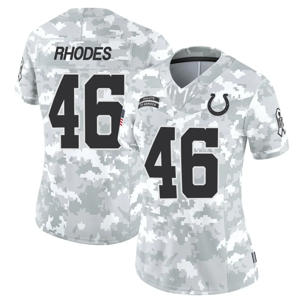 Women's Indianapolis Colts Luke Rhodes Nike 2024 Salute to Service Limited Arctic Camo Jersey Women's Indianapolis Colts Luke Rhodes Nike 2024 Salute to Service Limited Arctic Camo Jersey