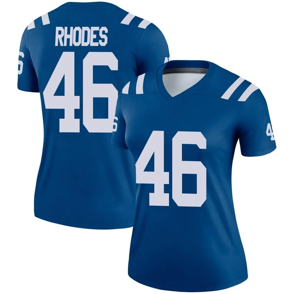 Women's Indianapolis Colts Luke Rhodes Nike Legend Royal Jersey Women's Indianapolis Colts Luke Rhodes Nike Legend Royal Jersey