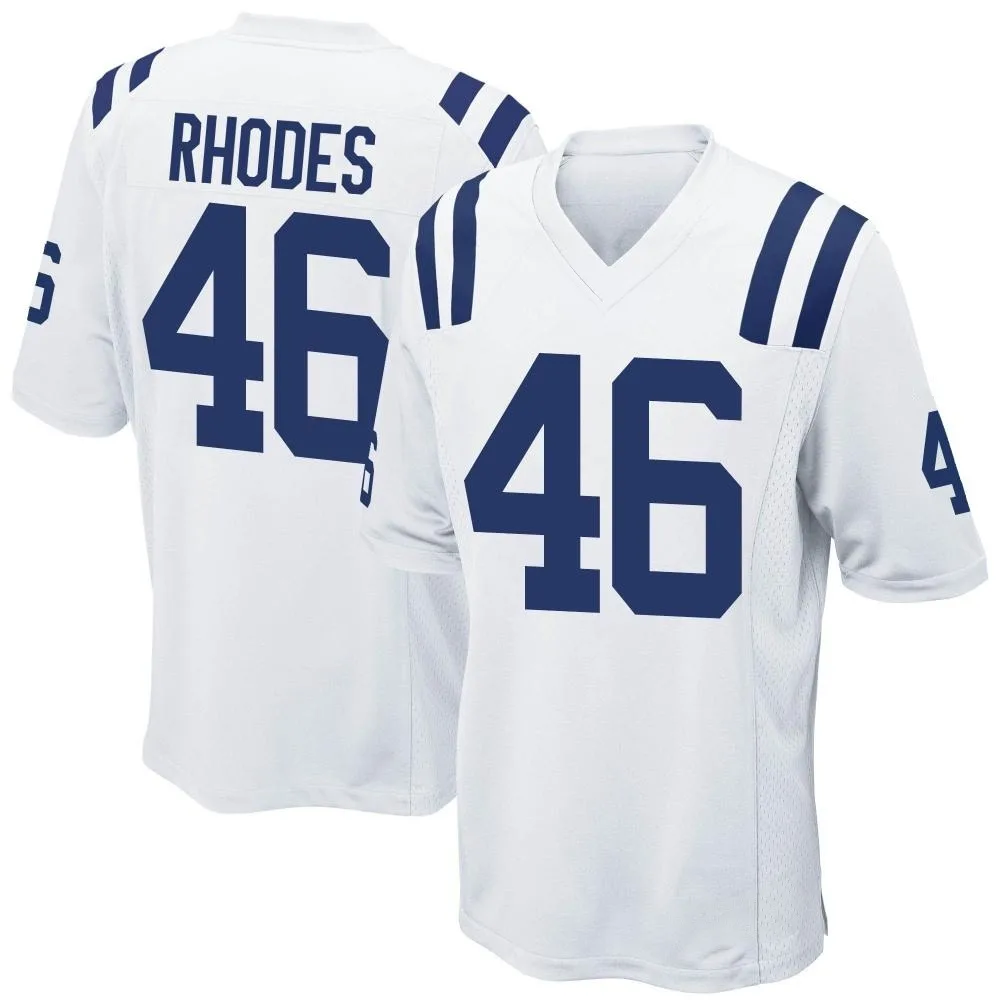 Youth Indianapolis Colts Luke Rhodes Nike Game White Jersey Youth Indianapolis Colts Luke Rhodes Nike Game White Jersey