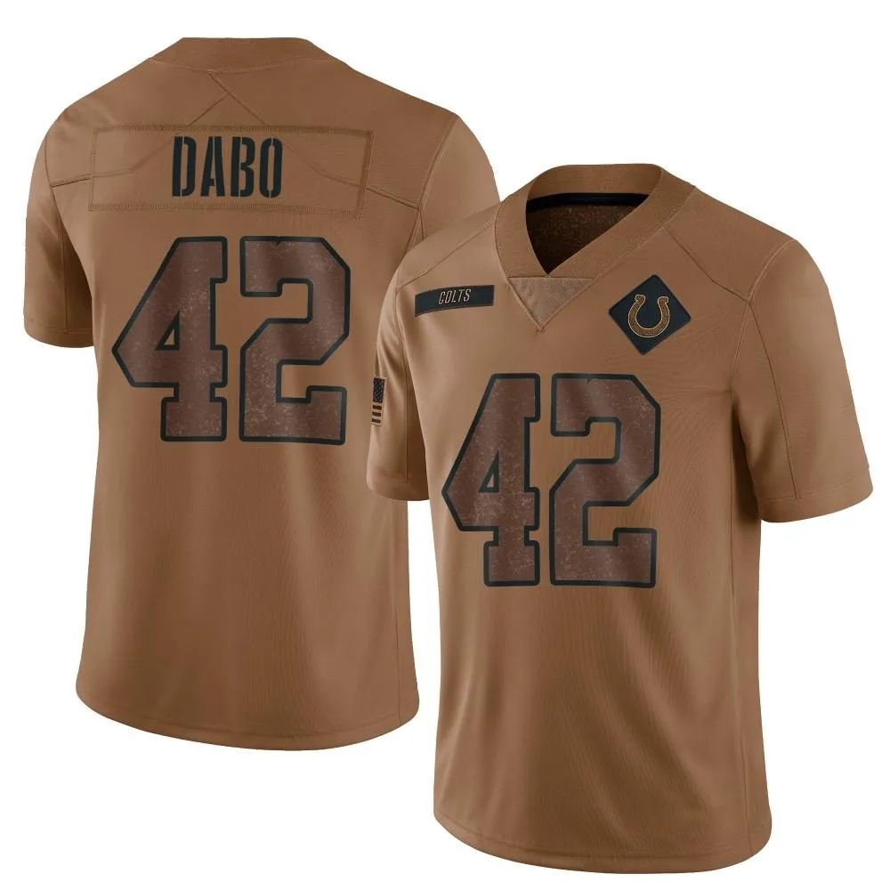 Men's Indianapolis Colts Marcel Dabo Nike 2023 Salute To Service Limited Brown Jersey Men's Indianapolis Colts Marcel Dabo Nike 2023 Salute To Service Limited Brown Jersey