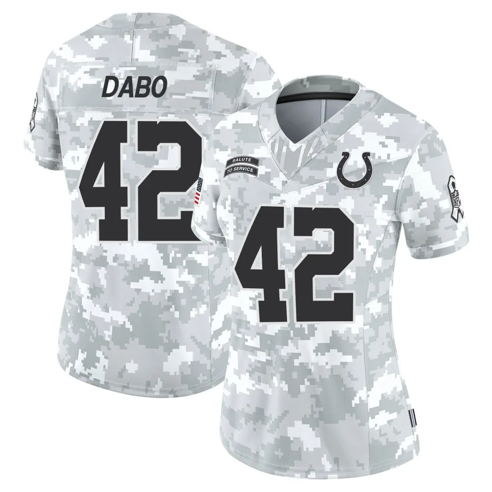 Women's Indianapolis Colts Marcel Dabo Nike 2024 Salute to Service Limited Arctic Camo Jersey Women's Indianapolis Colts Marcel Dabo Nike 2024 Salute to Service Limited Arctic Camo Jersey