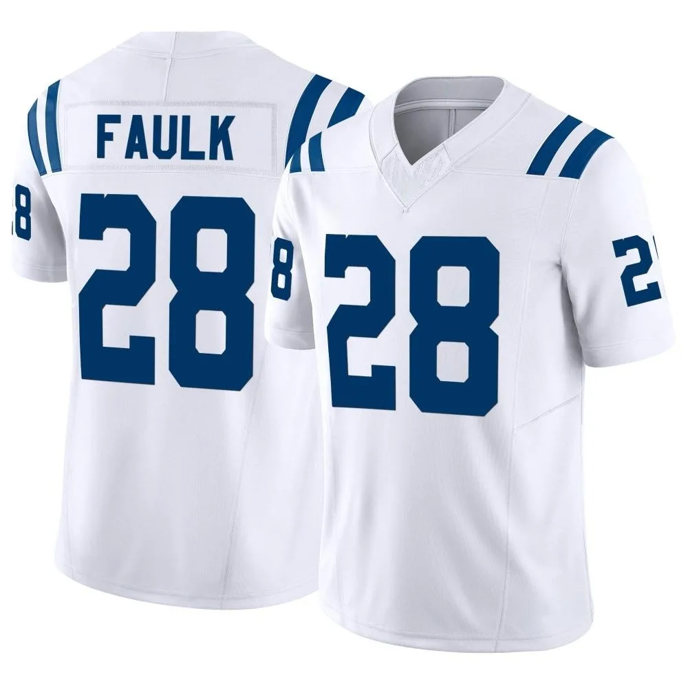 Men's Indianapolis Colts Marshall Faulk Nike Vapor F.U.S.E. Limited White Jersey Men's Indianapolis Colts Marshall Faulk Nike Vapor F.U.S.E. Limited White Jersey